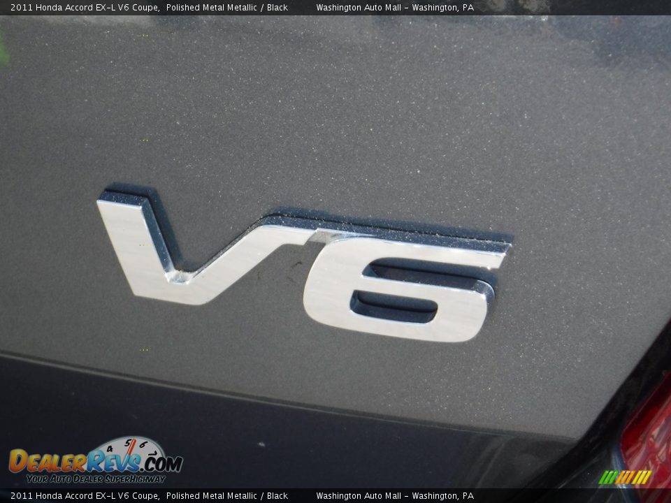 2011 Honda Accord EX-L V6 Coupe Polished Metal Metallic / Black Photo #9