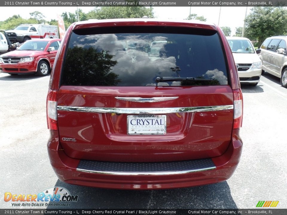 2011 Chrysler Town & Country Touring - L Deep Cherry Red Crystal Pearl / Black/Light Graystone Photo #10