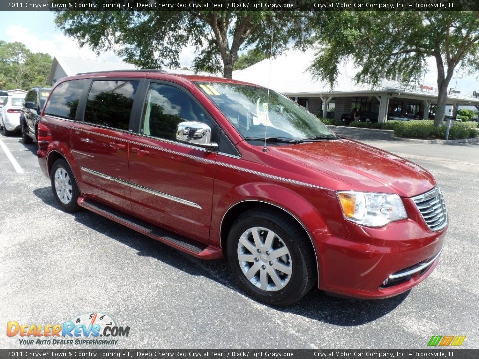 2011 Chrysler Town & Country Touring - L Deep Cherry Red Crystal Pearl / Black/Light Graystone Photo #13