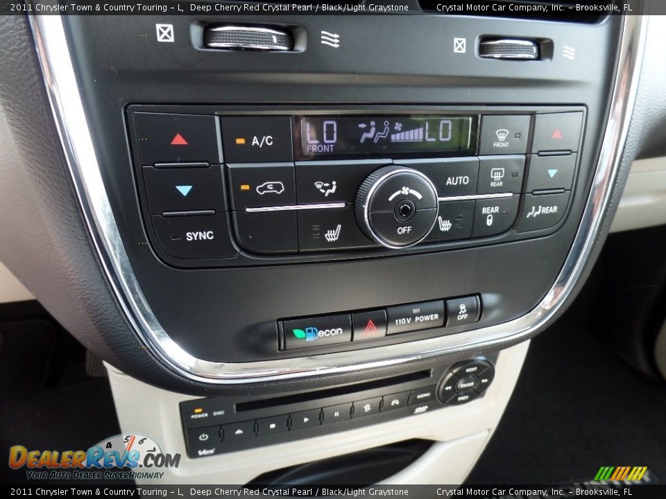 2011 Chrysler Town & Country Touring - L Deep Cherry Red Crystal Pearl / Black/Light Graystone Photo #23