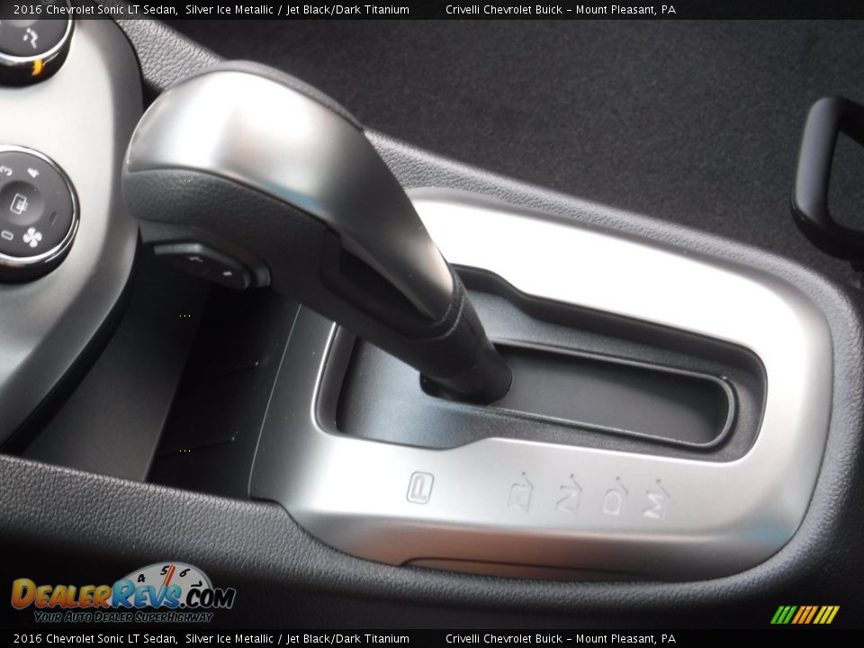 2016 Chevrolet Sonic LT Sedan Silver Ice Metallic / Jet Black/Dark Titanium Photo #14