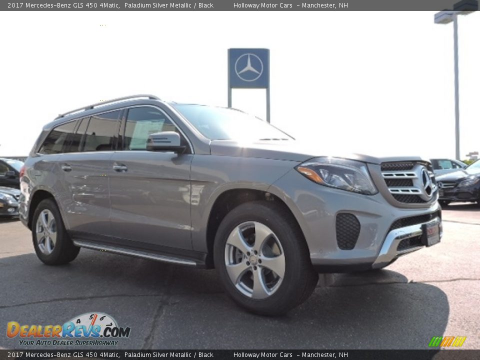 2017 Mercedes-Benz GLS 450 4Matic Paladium Silver Metallic / Black Photo #3