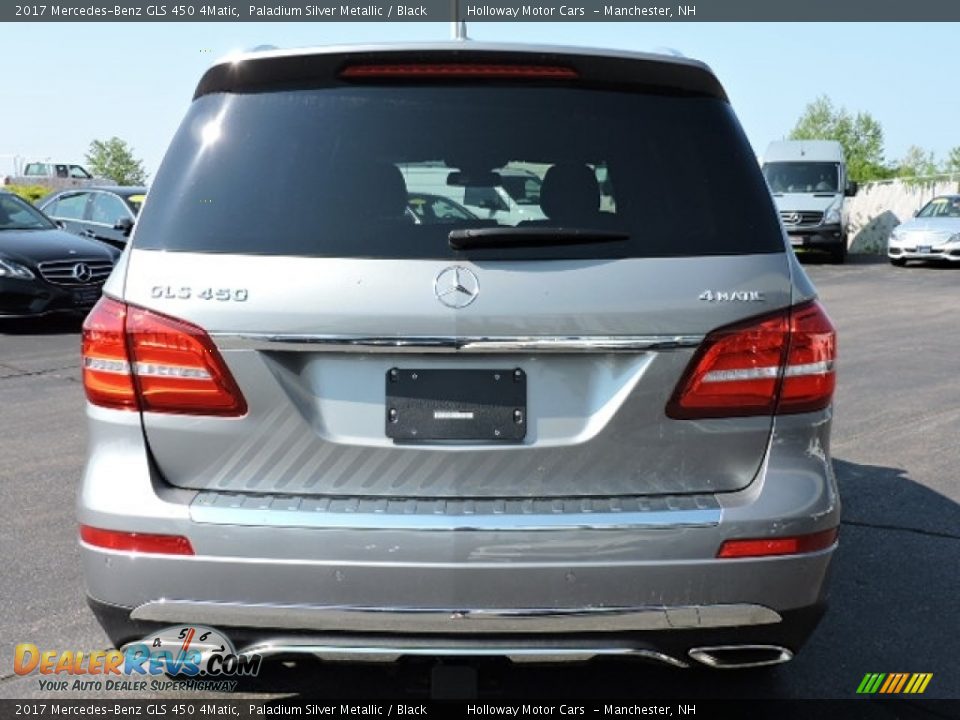 2017 Mercedes-Benz GLS 450 4Matic Paladium Silver Metallic / Black Photo #4