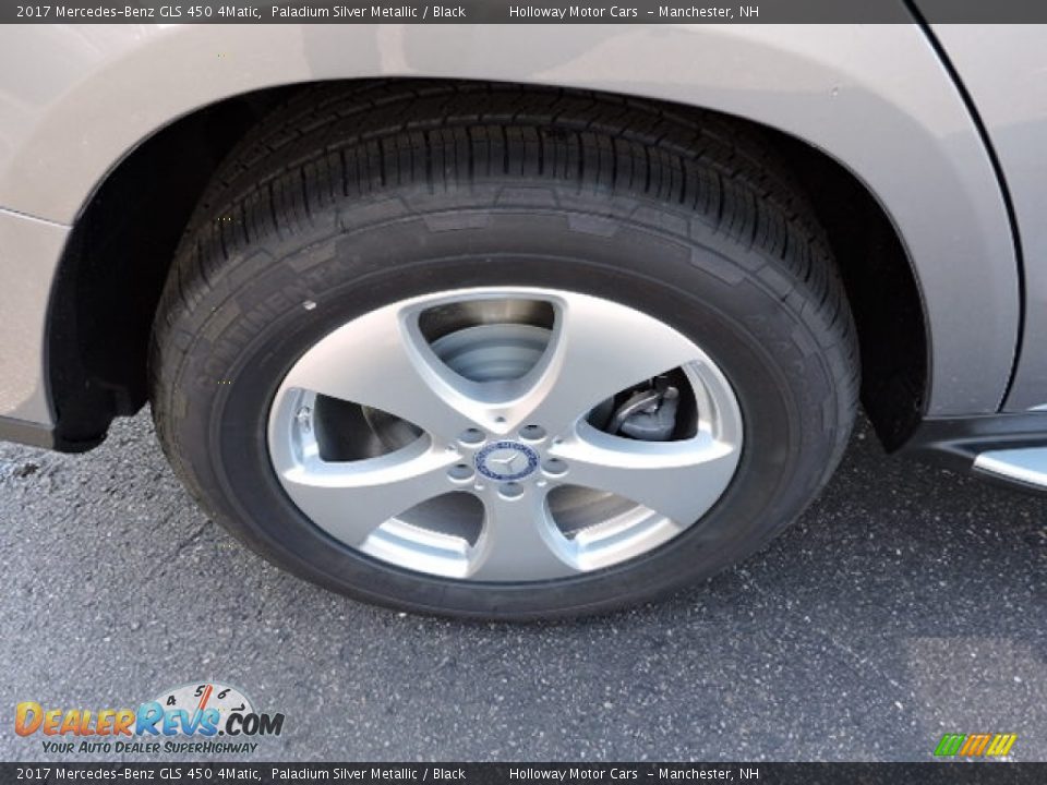 2017 Mercedes-Benz GLS 450 4Matic Paladium Silver Metallic / Black Photo #6