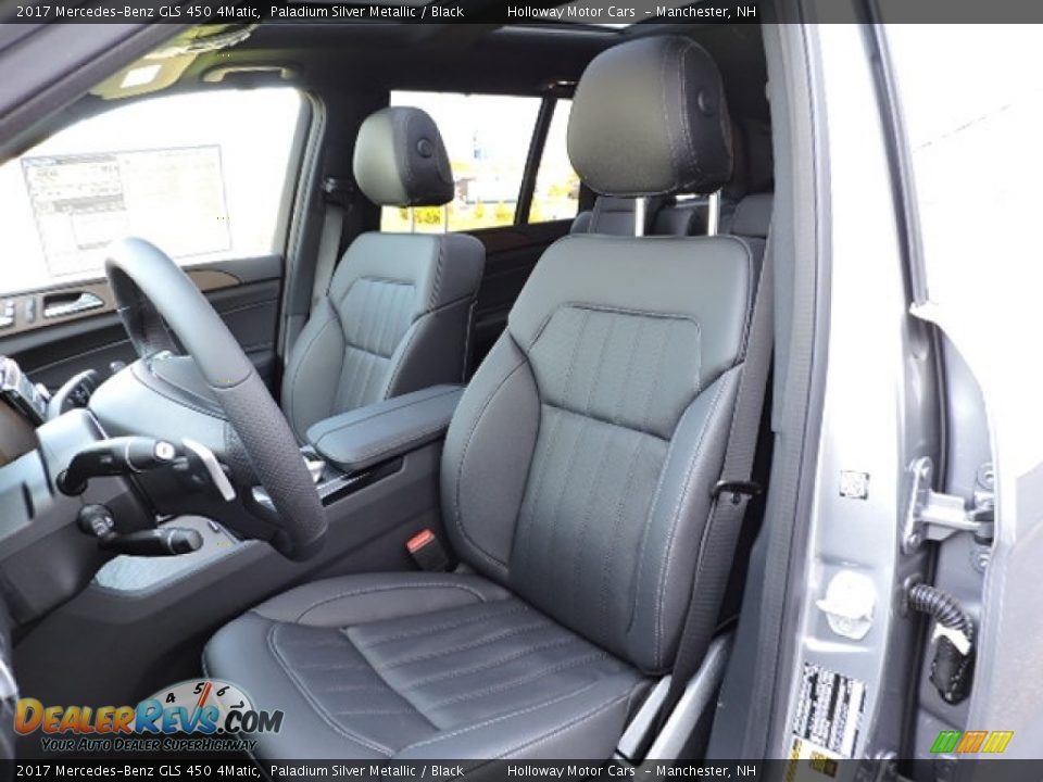 2017 Mercedes-Benz GLS 450 4Matic Paladium Silver Metallic / Black Photo #8