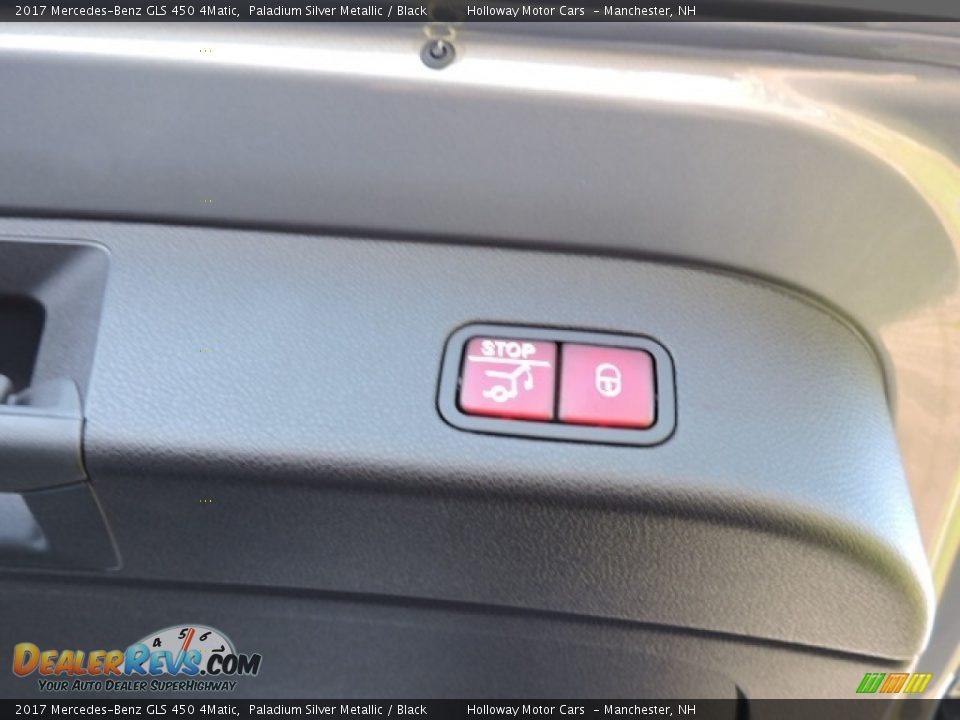 2017 Mercedes-Benz GLS 450 4Matic Paladium Silver Metallic / Black Photo #16