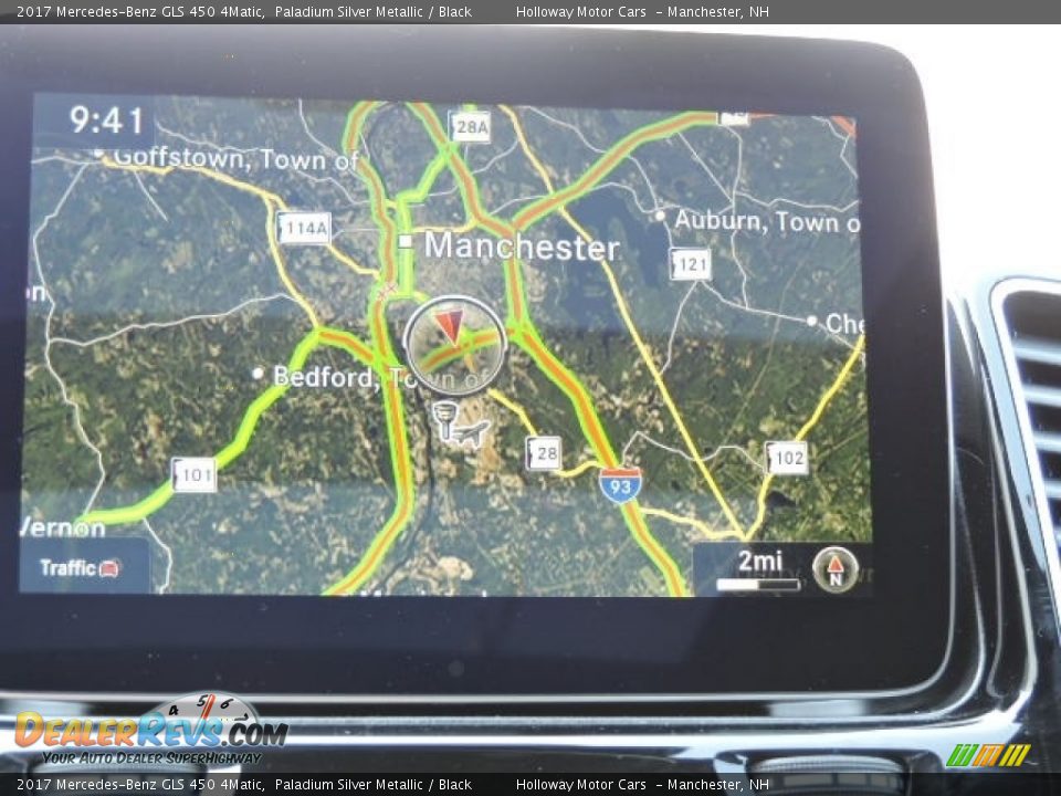 2017 Mercedes-Benz GLS 450 4Matic Paladium Silver Metallic / Black Photo #22