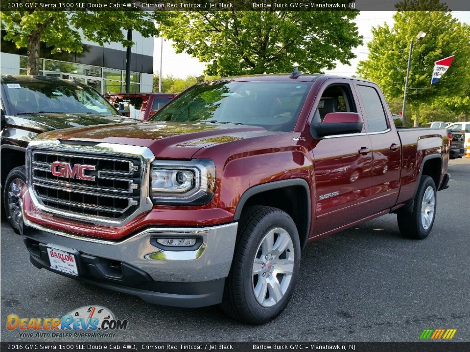 2016 GMC Sierra 1500 SLE Double Cab 4WD Crimson Red Tintcoat / Jet Black Photo #1