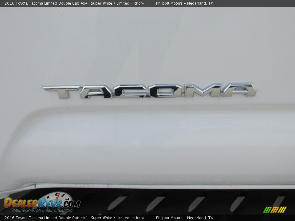 2016 Toyota Tacoma Limited Double Cab 4x4 Super White / Limited Hickory Photo #14