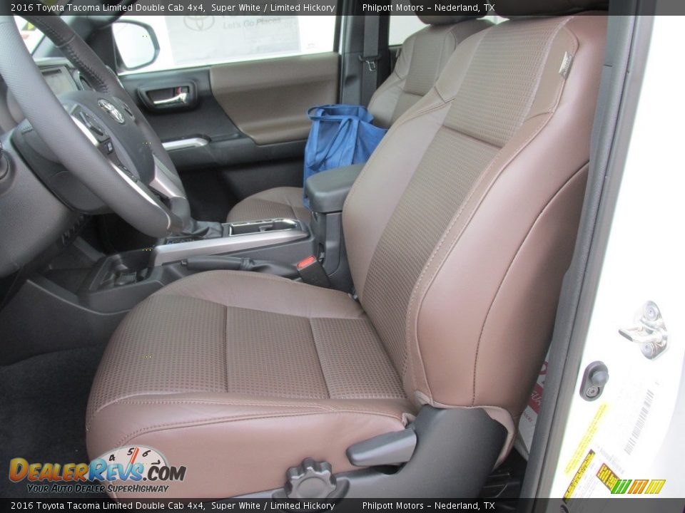 Front Seat of 2016 Toyota Tacoma Limited Double Cab 4x4 Photo #25