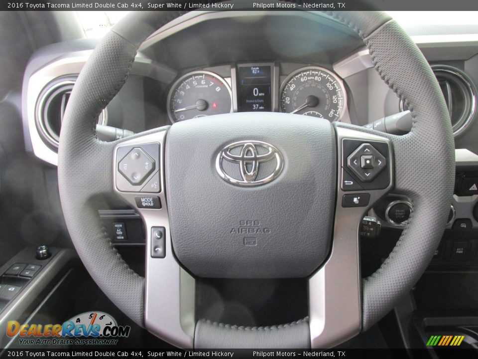 2016 Toyota Tacoma Limited Double Cab 4x4 Steering Wheel Photo #34