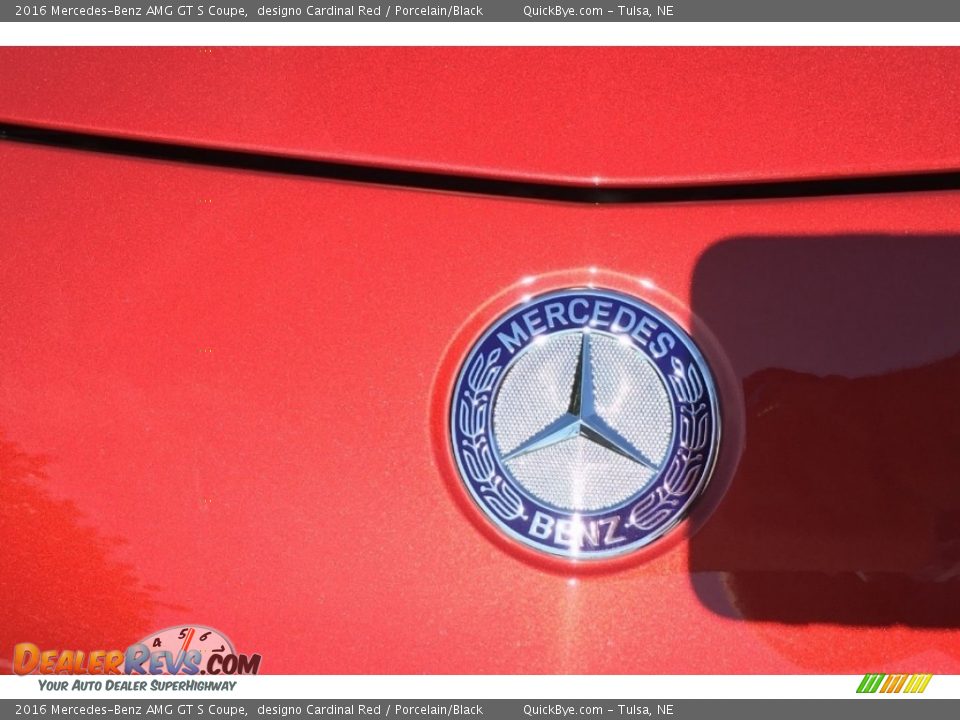 2016 Mercedes-Benz AMG GT S Coupe designo Cardinal Red / Porcelain/Black Photo #19