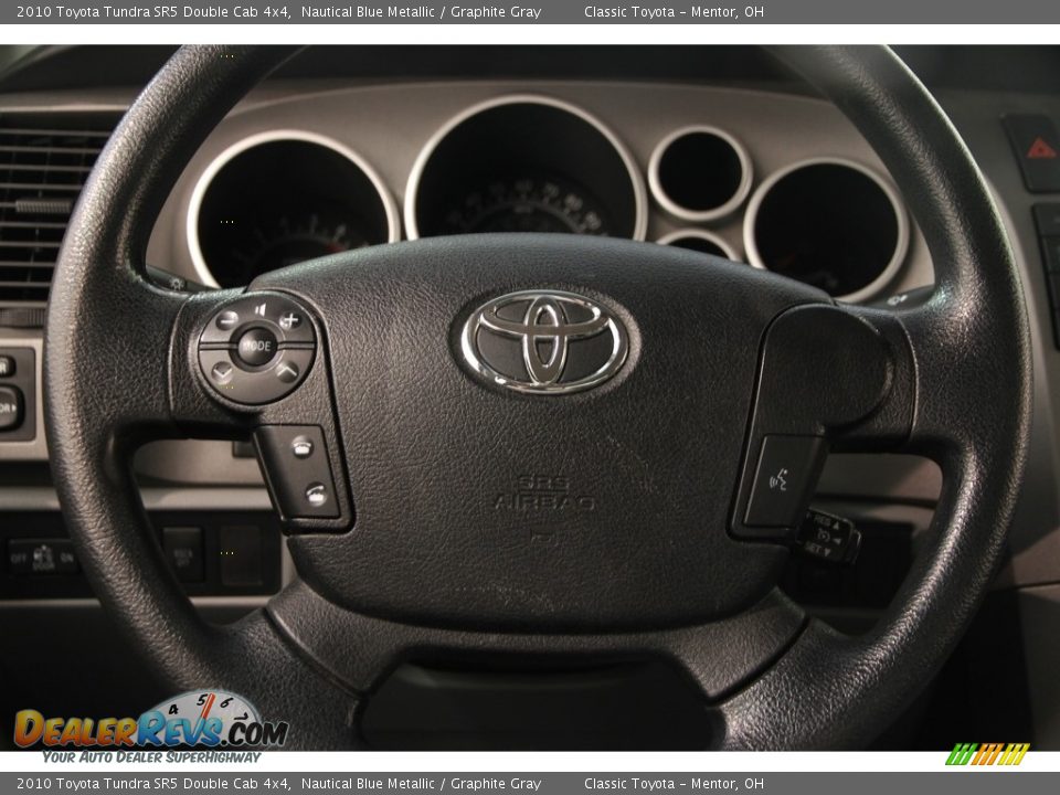 2010 Toyota Tundra SR5 Double Cab 4x4 Nautical Blue Metallic / Graphite Gray Photo #6
