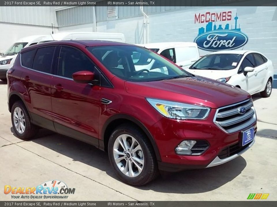 2017 Ford Escape SE Ruby Red / Medium Light Stone Photo #1