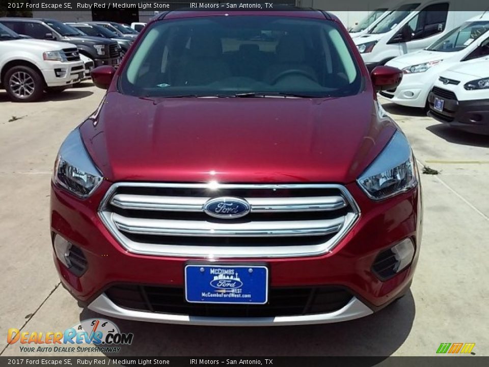 2017 Ford Escape SE Ruby Red / Medium Light Stone Photo #6