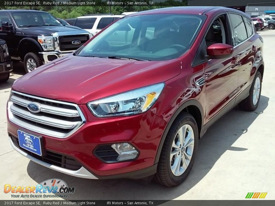 2017 Ford Escape SE Ruby Red / Medium Light Stone Photo #7
