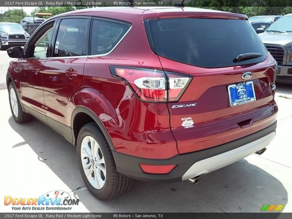 2017 Ford Escape SE Ruby Red / Medium Light Stone Photo #8