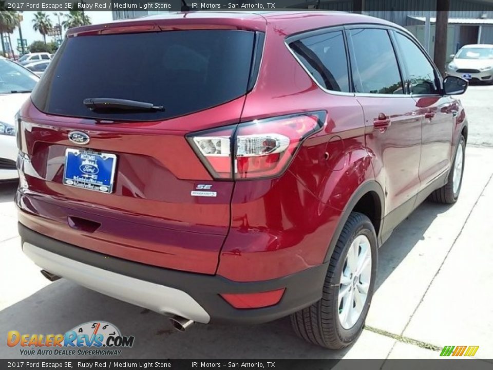 2017 Ford Escape SE Ruby Red / Medium Light Stone Photo #10