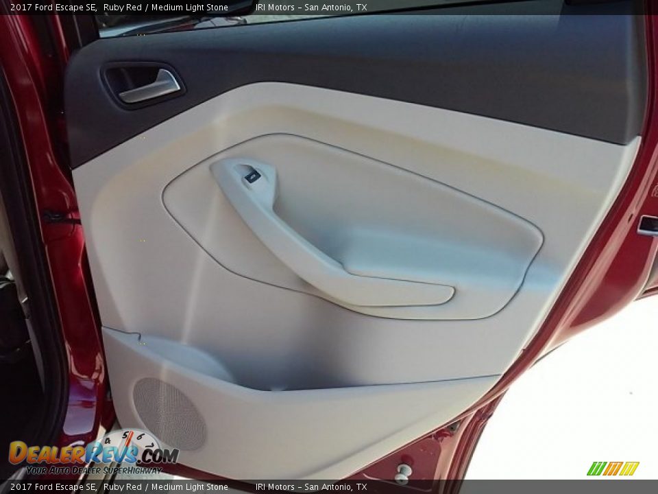2017 Ford Escape SE Ruby Red / Medium Light Stone Photo #14