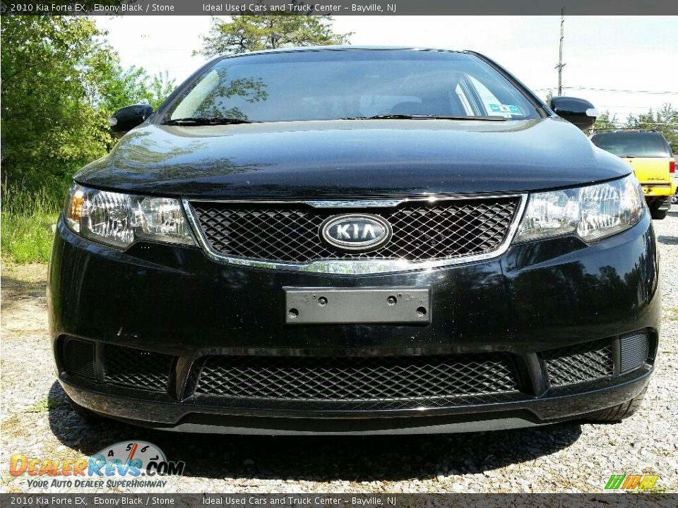 2010 Kia Forte EX Ebony Black / Stone Photo #2