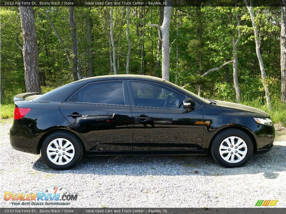 2010 Kia Forte EX Ebony Black / Stone Photo #4