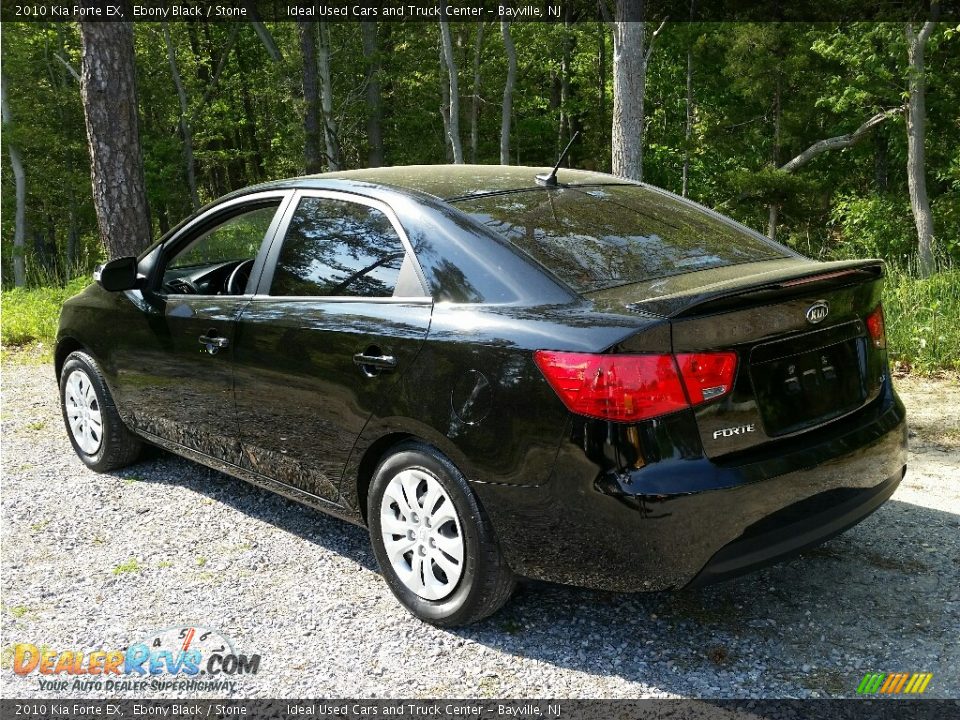 2010 Kia Forte EX Ebony Black / Stone Photo #6