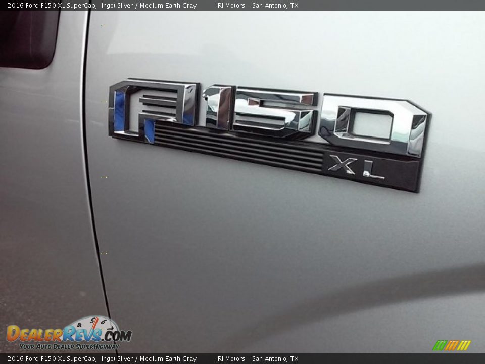 2016 Ford F150 XL SuperCab Ingot Silver / Medium Earth Gray Photo #5