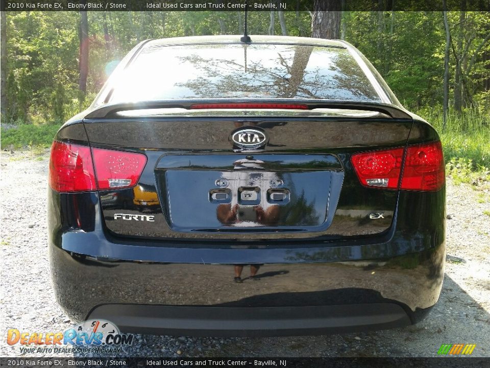 2010 Kia Forte EX Ebony Black / Stone Photo #8