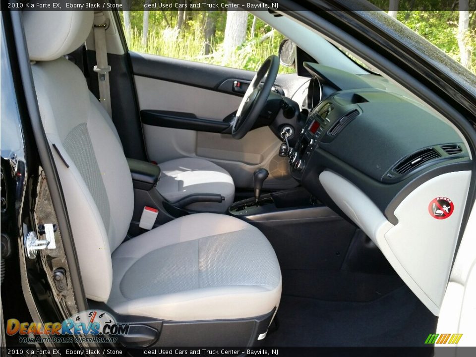 2010 Kia Forte EX Ebony Black / Stone Photo #9