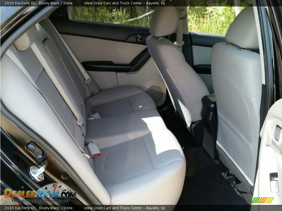 2010 Kia Forte EX Ebony Black / Stone Photo #10