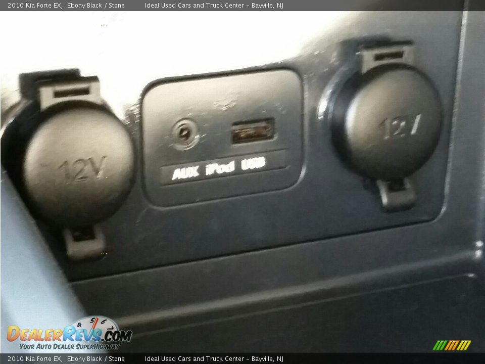 2010 Kia Forte EX Ebony Black / Stone Photo #17