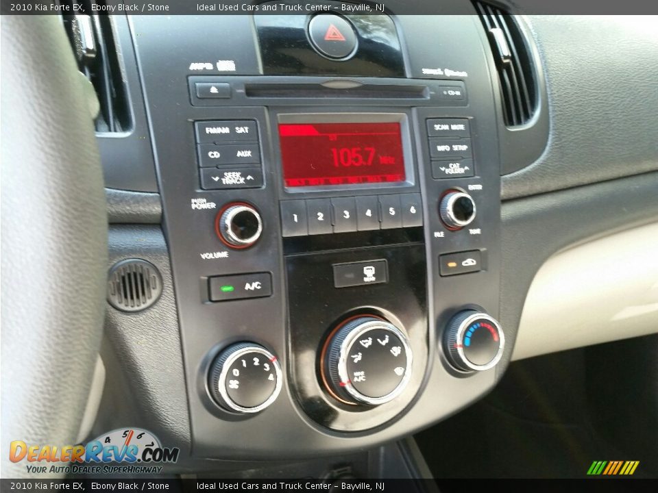 2010 Kia Forte EX Ebony Black / Stone Photo #18