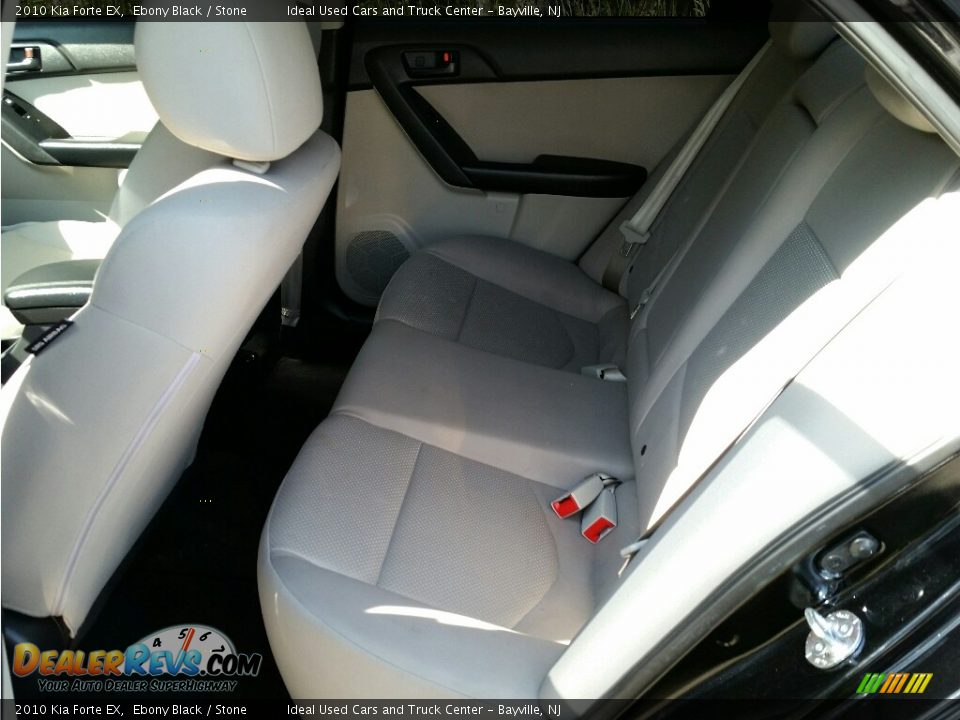2010 Kia Forte EX Ebony Black / Stone Photo #22