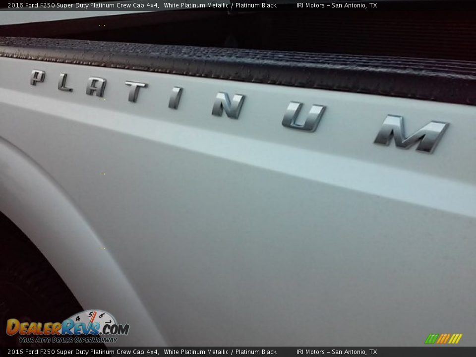 2016 Ford F250 Super Duty Platinum Crew Cab 4x4 White Platinum Metallic / Platinum Black Photo #8