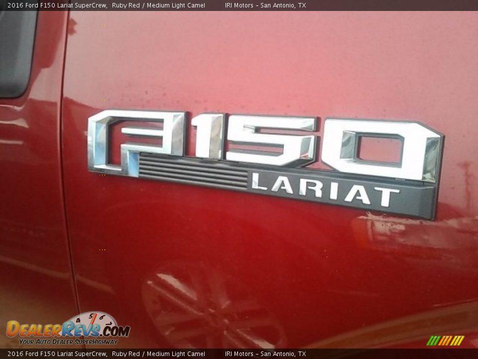 2016 Ford F150 Lariat SuperCrew Ruby Red / Medium Light Camel Photo #7