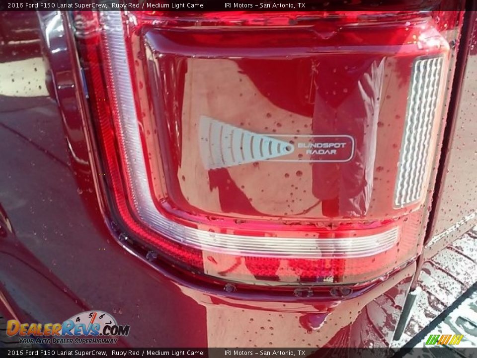 2016 Ford F150 Lariat SuperCrew Ruby Red / Medium Light Camel Photo #22