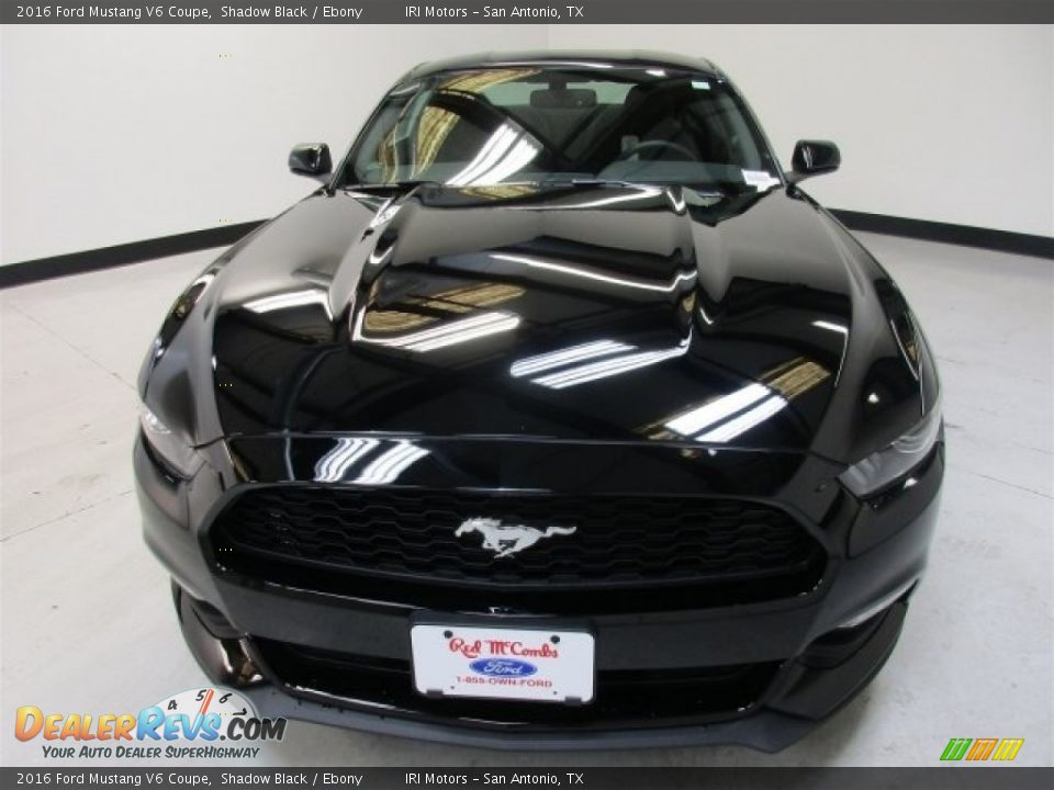 2016 Ford Mustang V6 Coupe Shadow Black / Ebony Photo #2