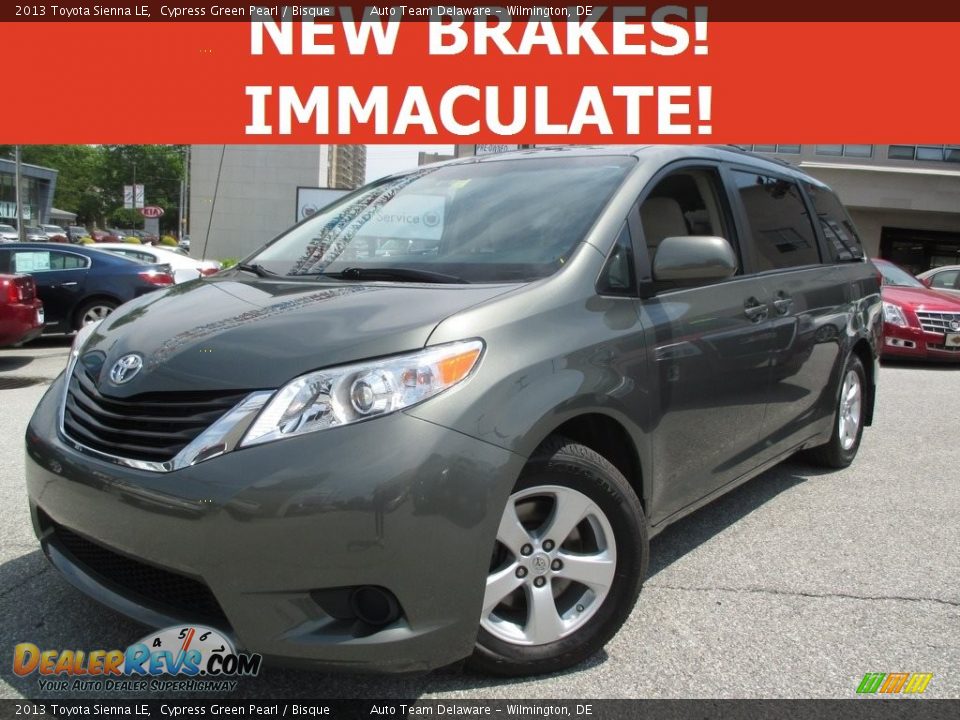 2013 Toyota Sienna LE Cypress Green Pearl / Bisque Photo #1