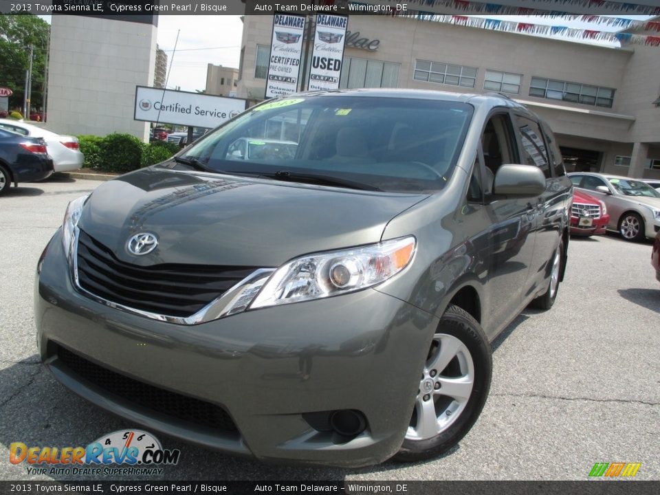 2013 Toyota Sienna LE Cypress Green Pearl / Bisque Photo #2