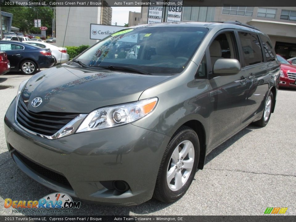 2013 Toyota Sienna LE Cypress Green Pearl / Bisque Photo #3