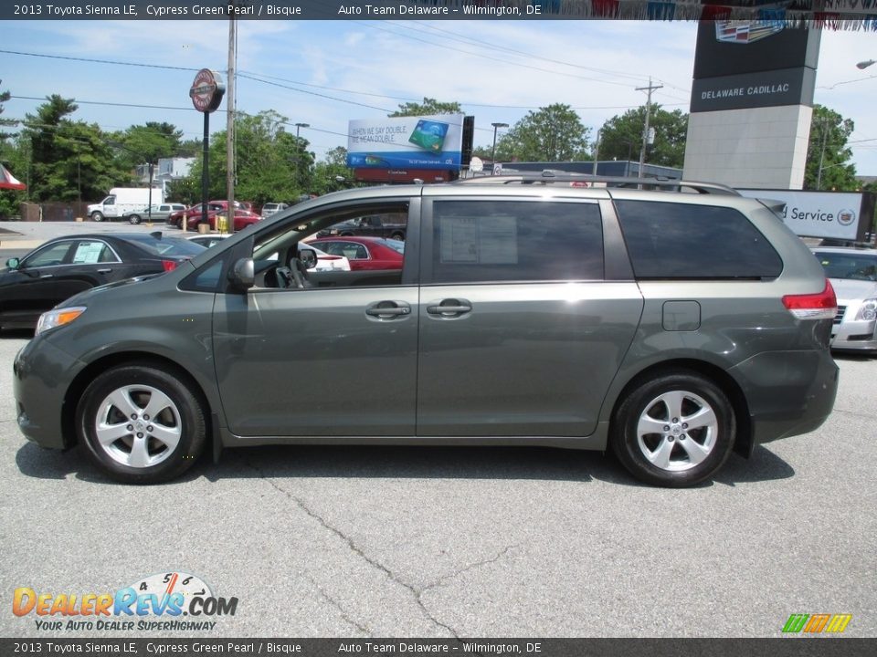2013 Toyota Sienna LE Cypress Green Pearl / Bisque Photo #4
