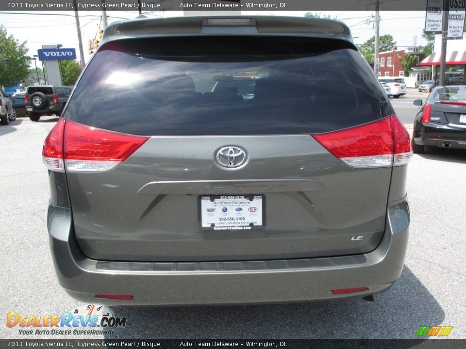2013 Toyota Sienna LE Cypress Green Pearl / Bisque Photo #6