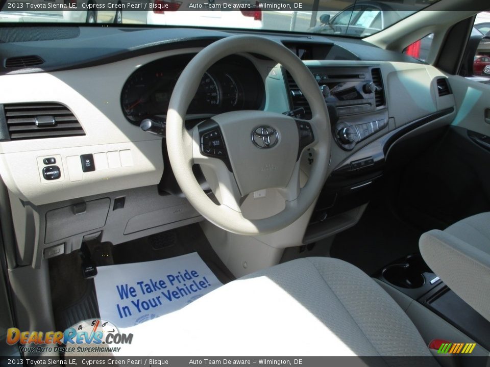 2013 Toyota Sienna LE Cypress Green Pearl / Bisque Photo #12