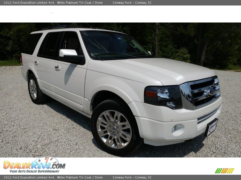 2012 Ford Expedition Limited 4x4 White Platinum Tri-Coat / Stone Photo #1
