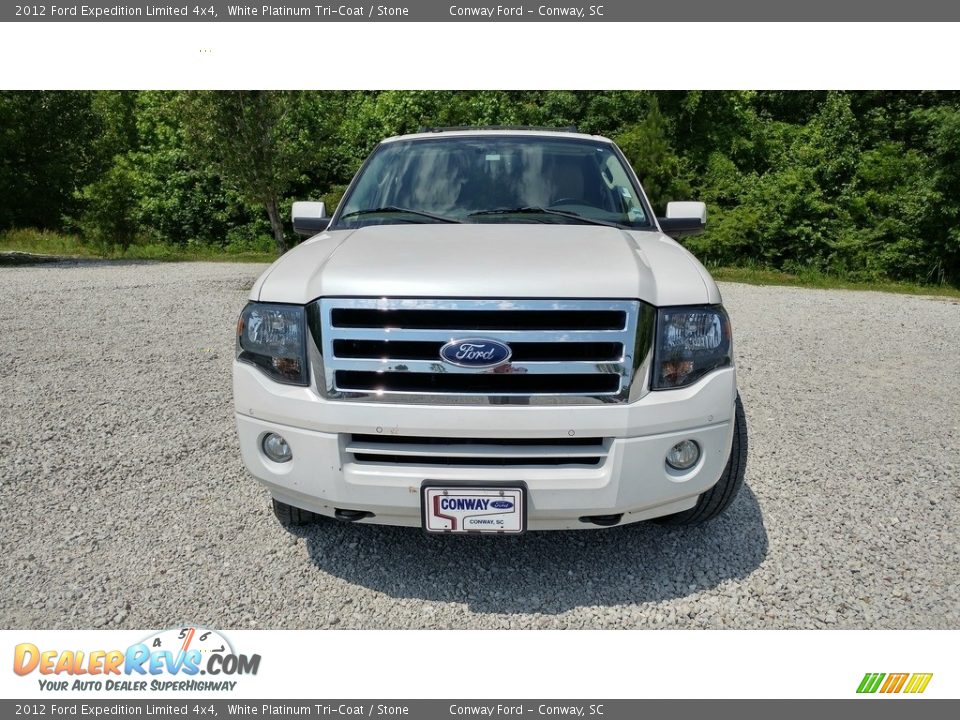 2012 Ford Expedition Limited 4x4 White Platinum Tri-Coat / Stone Photo #9