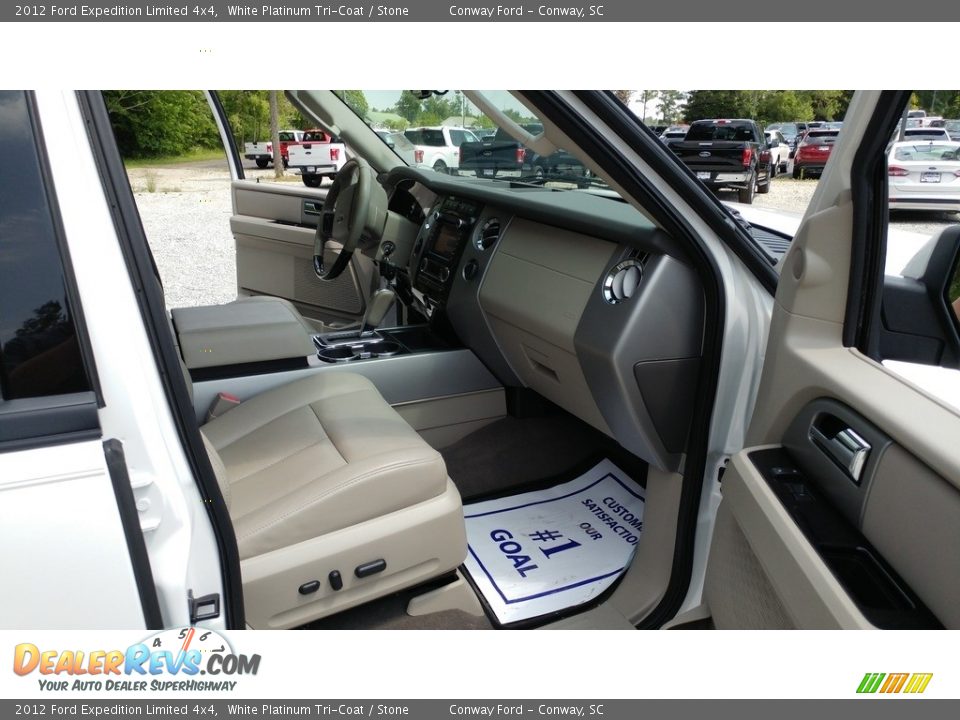 2012 Ford Expedition Limited 4x4 White Platinum Tri-Coat / Stone Photo #26