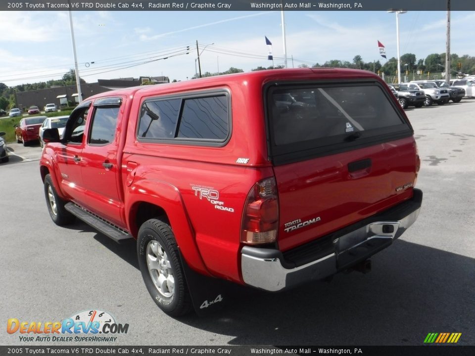 2005 Toyota Tacoma V6 TRD Double Cab 4x4 Radiant Red / Graphite Gray Photo #9