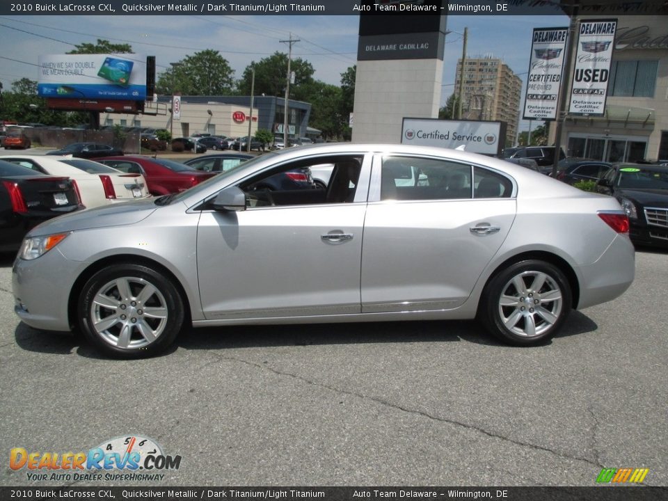 2010 Buick LaCrosse CXL Quicksilver Metallic / Dark Titanium/Light Titanium Photo #3