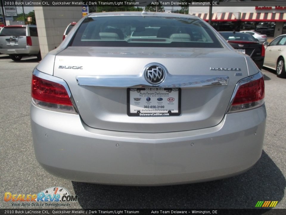 2010 Buick LaCrosse CXL Quicksilver Metallic / Dark Titanium/Light Titanium Photo #5