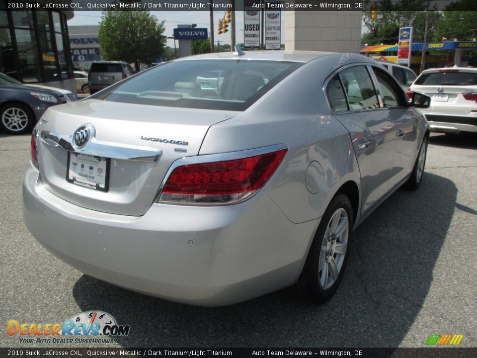 2010 Buick LaCrosse CXL Quicksilver Metallic / Dark Titanium/Light Titanium Photo #6